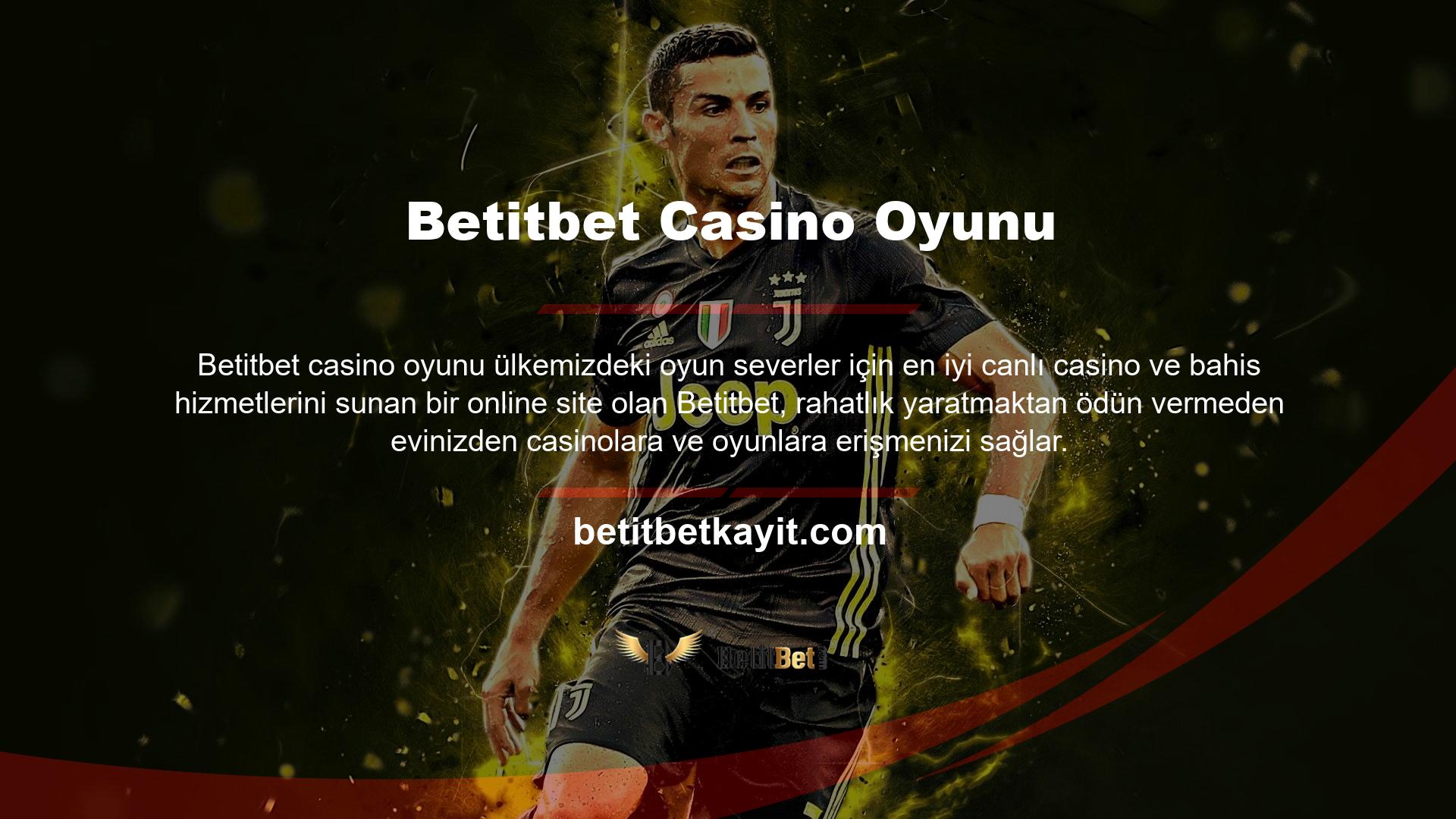 Betitbet, kullanımı çok kolay bir web sitesidir ve çeşitliliği, onu casino oyunları için en popüler sitelerden biri haline getirmiştir